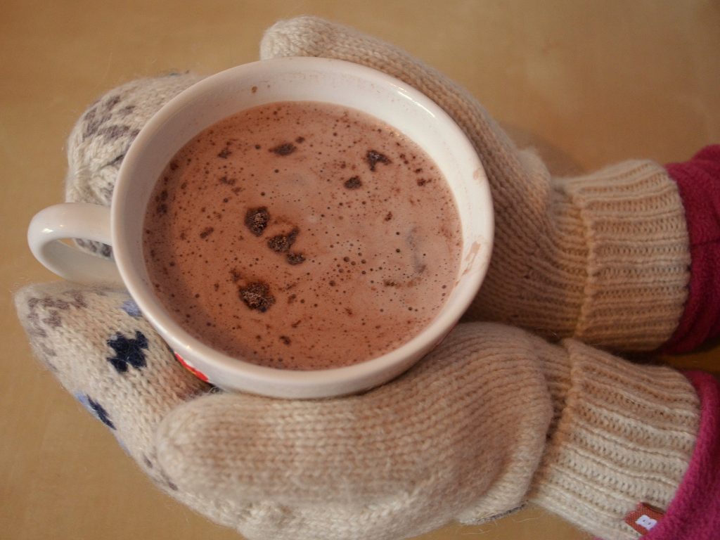 Gorąca czekolada zimą