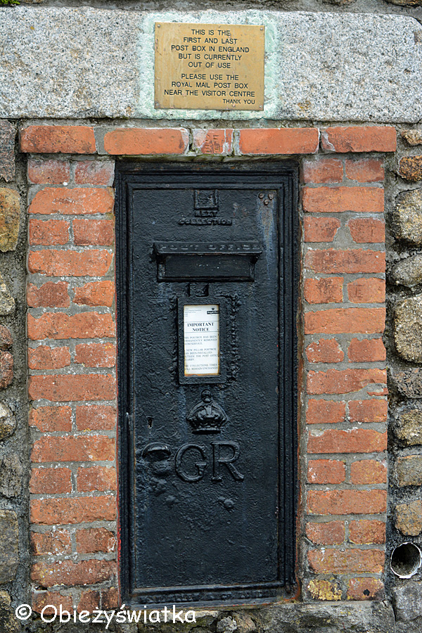 Pierwsza i ostatnia skrzynka pocztowa w Anglii :) - Land's End, Kornwalia