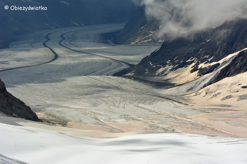 Największy lodowiec Alp - Lodowiec Aletsch