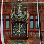 Fasada ratusza w Bazylei, Szwajcaria