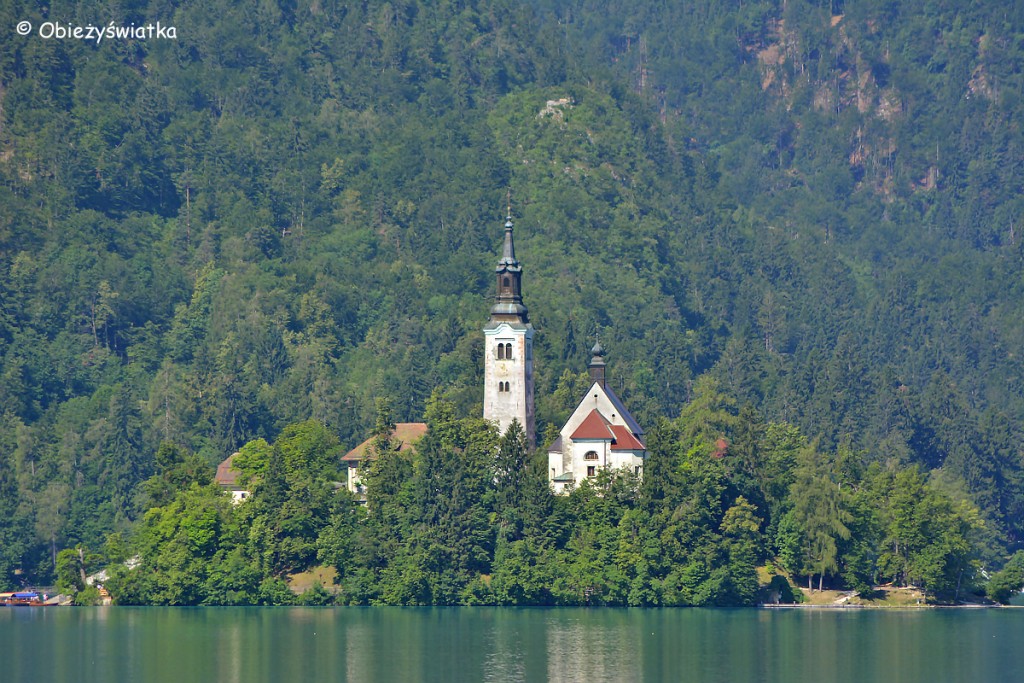 Wyspa Blejski Otok na Jeziorze Bled, Słowenia