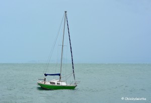 Łódka na Jeziorze Garda
