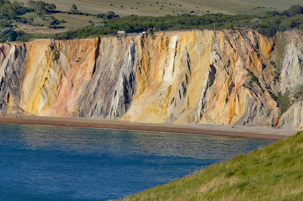 Kolorowe skały Alum Bay