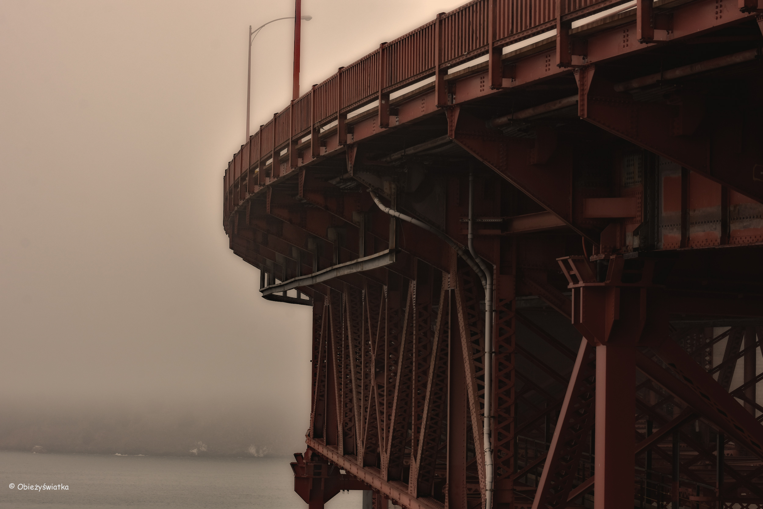 Golden Gate Bridge i mgła, San Francisco, USA