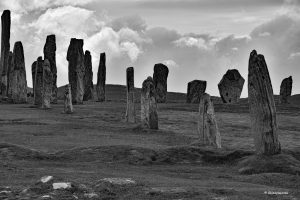 W kamiennym kręgu - megality w Callanish/Calanais, Lewis and Harris, Szkocja