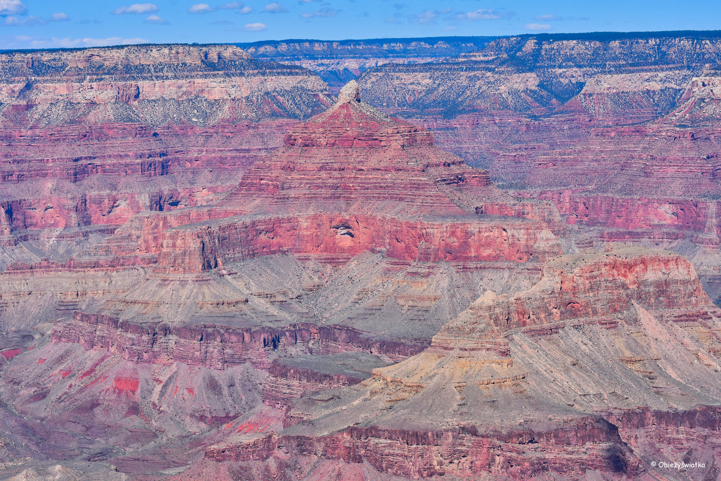 Kolorowe skały - tyle czerwieni! - Grand Canyon National Park, Arizona, USA