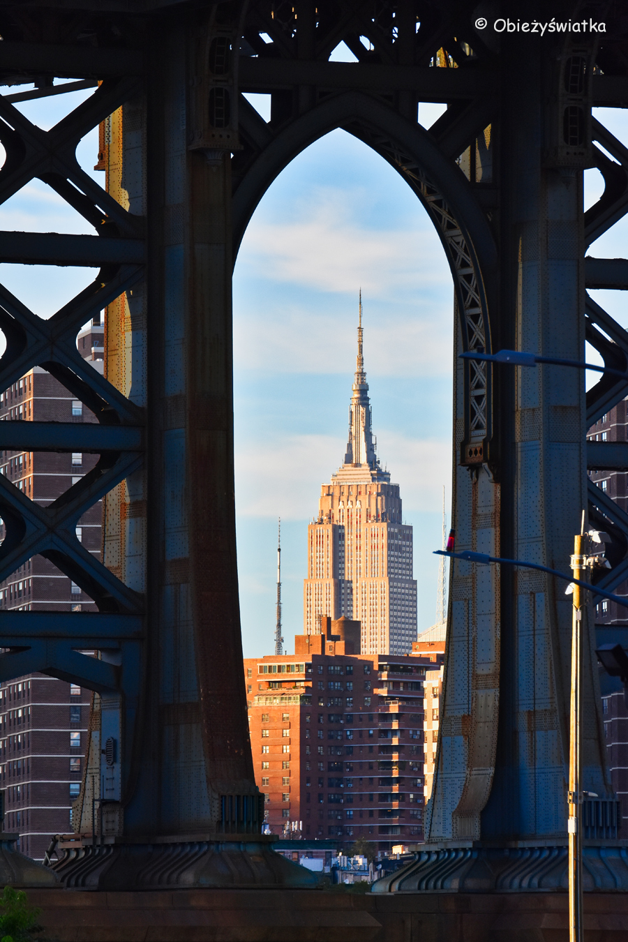 Manhattan Bridge i Empire State Building