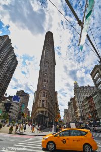 Wąziutki Flatiron Building w Nowym Jorku, USA