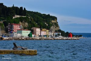 Piran - widok na wybrzeże Adriatyku