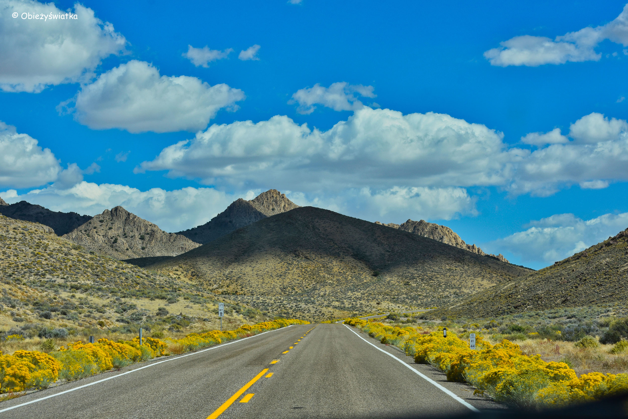 Nikogusieńsko na drodze..., Nevada, USA
