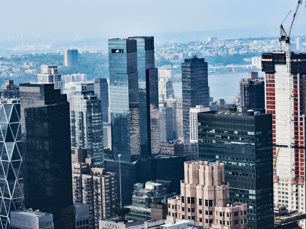 Widok z platformy widokowej Rockefeller Center, NY
