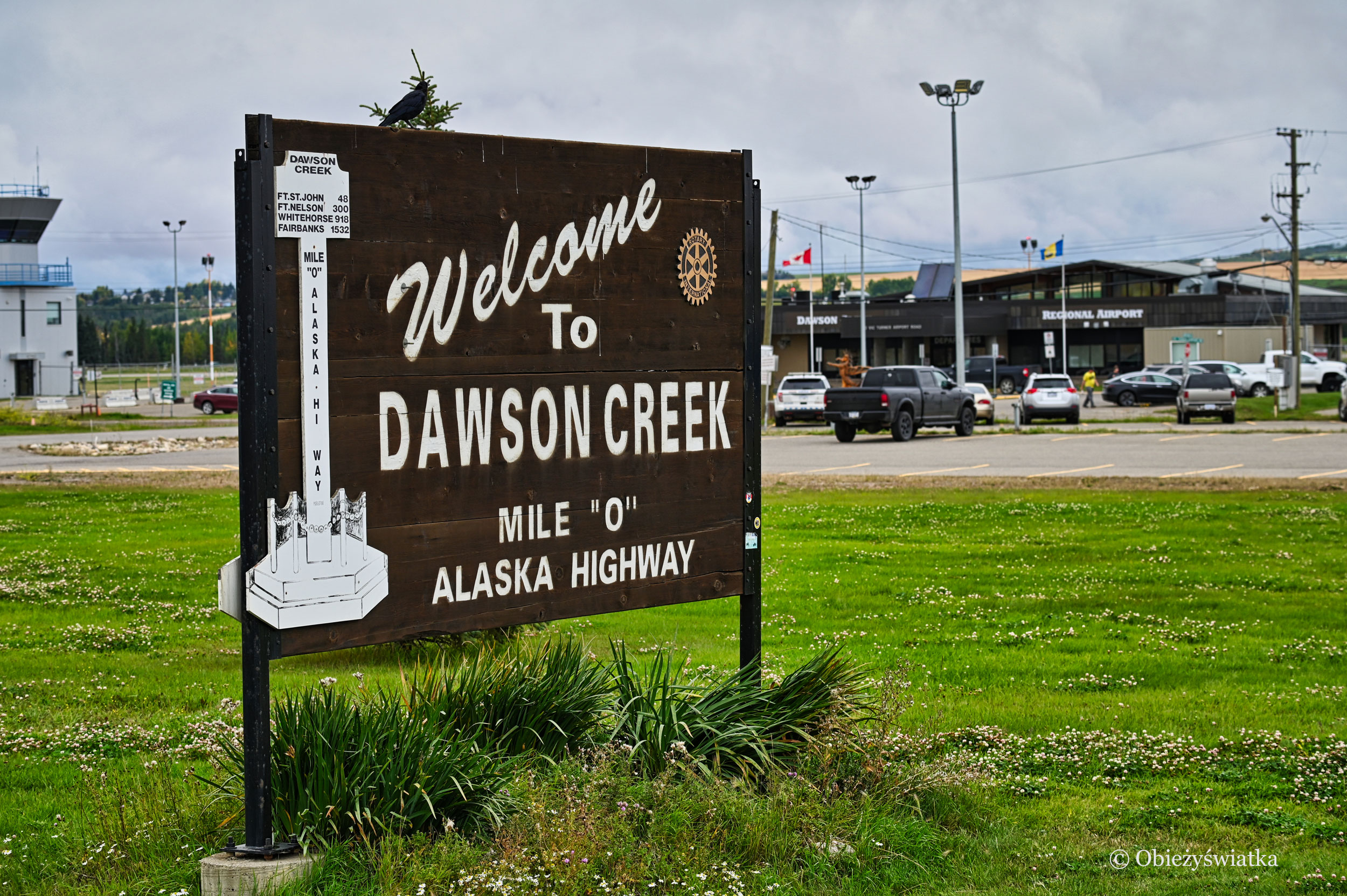 Alaska Highway, Mila 0, Dawson Creek, Kanada