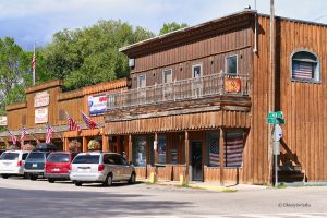 Typowa zabudowa miasteczek z dzikiego zachodu, Ennis, Montana