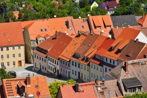 Widok na miasteczko Stolpen z zamku