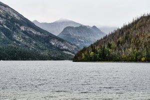 Jezioro wśród gór - Waterton Lakes National Park