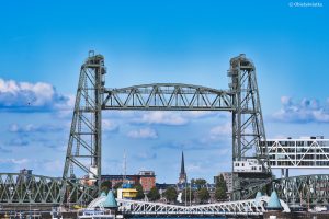 Dwa mosty: De Hef i Koninginnebrug, Rotterdam