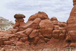 Z bliska, Hoodoos, Toadstools Trail, Utah