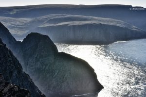 Widok na Ocean Arktyczny z Przylądka Północnego, Nordkapp, Norwegia