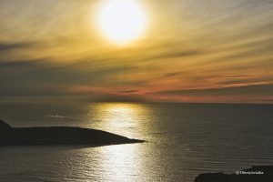Zachód słońca i Nordkapp
