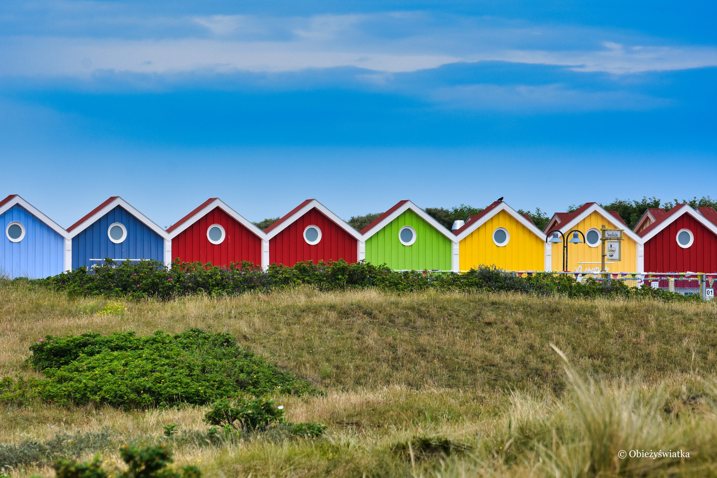 Kolorowe domku - Wyspa Langeoog