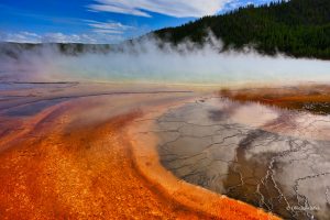 Z bliska - Grand Prismatic Spring, Yellowstone
