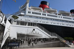Pierwszy transatlantyk Queen Mary 2 z 1936 roku - dzisiaj jako hotel w Long Beach, Kalifornia