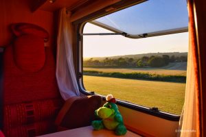 Isle of Wight i widok z kampera