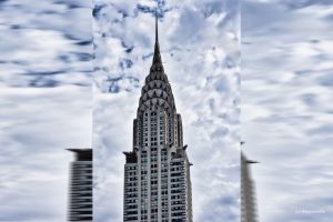 Charakterystyczna kopuła w stylu art deco Chrysler Building, Nowy Jork