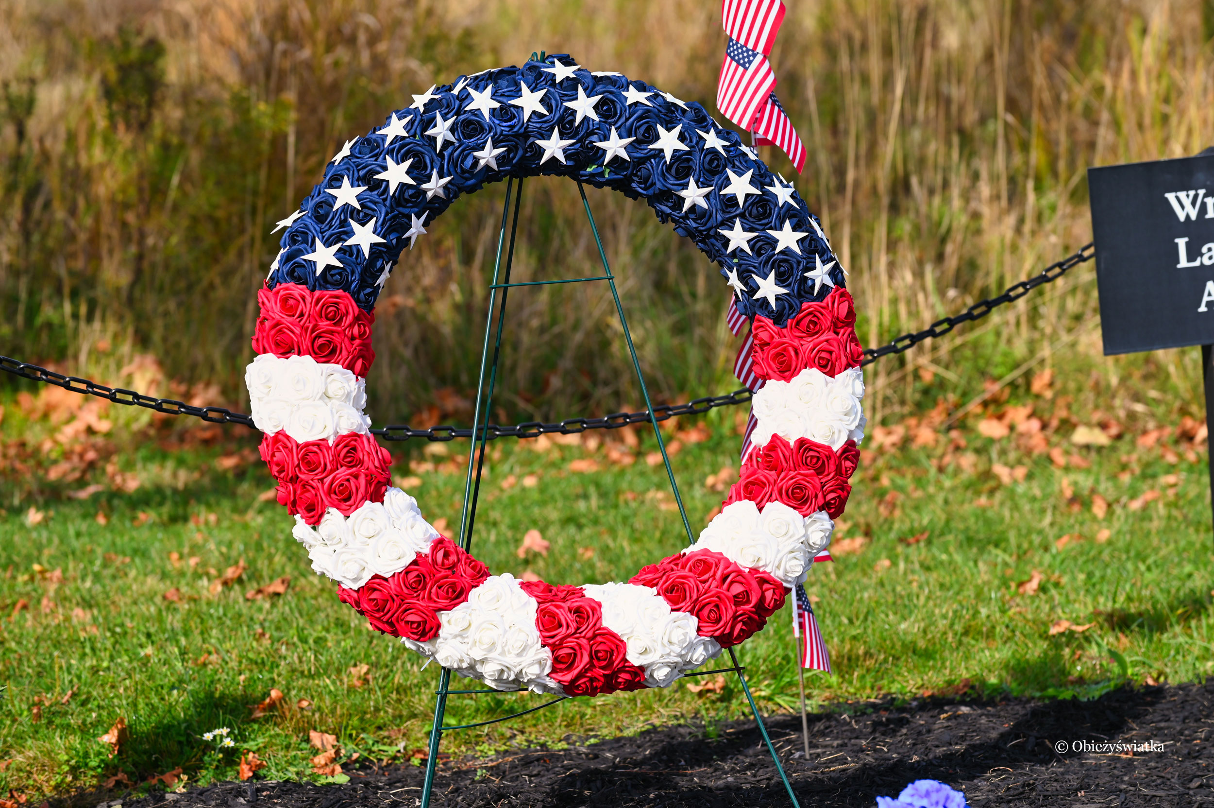 Flight 93 Memorial, Pennsylvania - jeden z wieńców