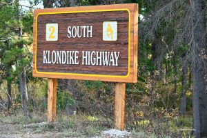 South Klondike Highway - szyld drogowy, Kanada