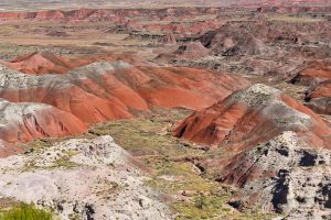 Kolorowe wzgórza - Painted Desert, Petrified Forest National Park
