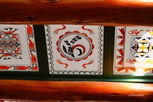 Witraże w dachu Painted Desert Inn, Arizona