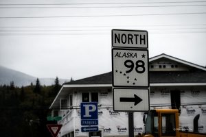 Czyż to nie jest najpiękniejszy znak - Wielki Wóz jako symbol Alaski, Skagway, Alaska
