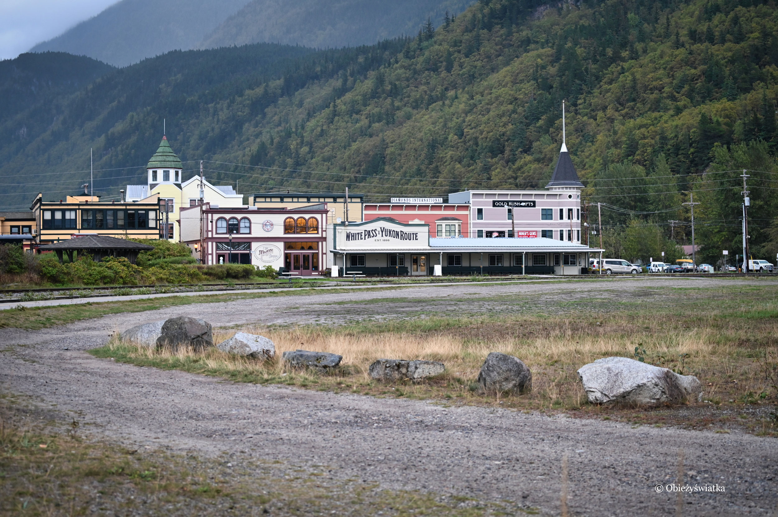 White Pass and Yukon Railway - dworzec w Skagway, Alaska