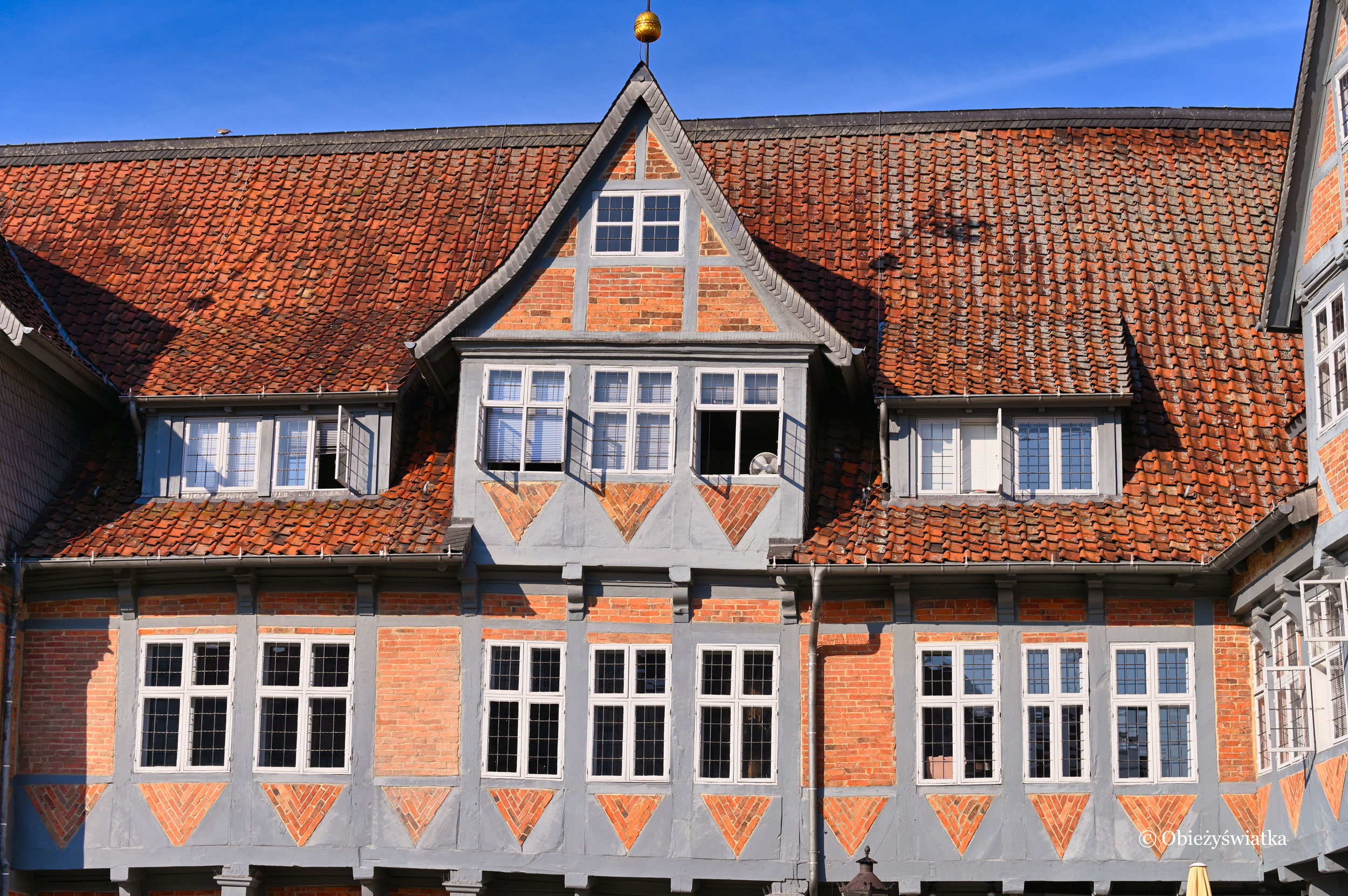 Piękny, zabytkowy Ratusz w Wolfenbüttel, Dolna Saksonia, Niemcy