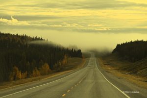 We mgle - Klondike Highway, Yukon, Kanada