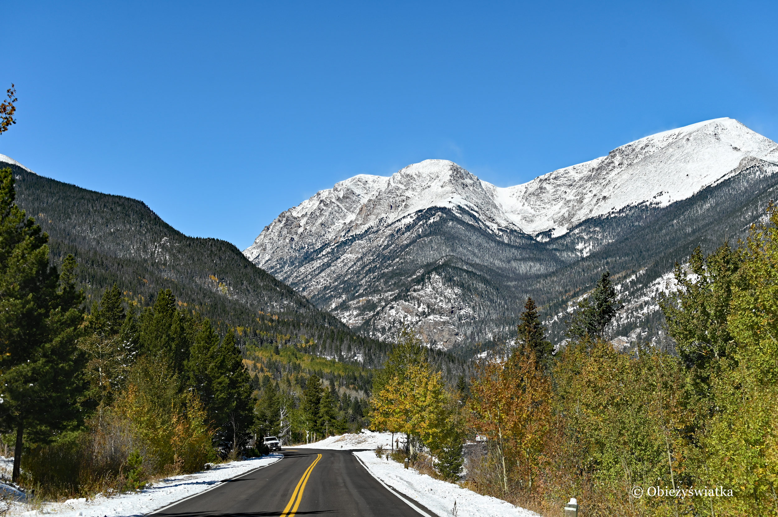 Droga przez Park Gór Skalistych, Kolorado