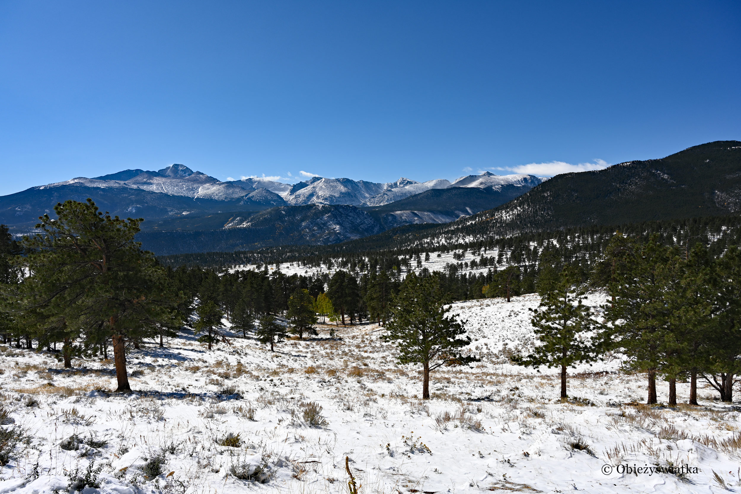 Piękne widoki w Parku Gór Skalistych, Kolorado