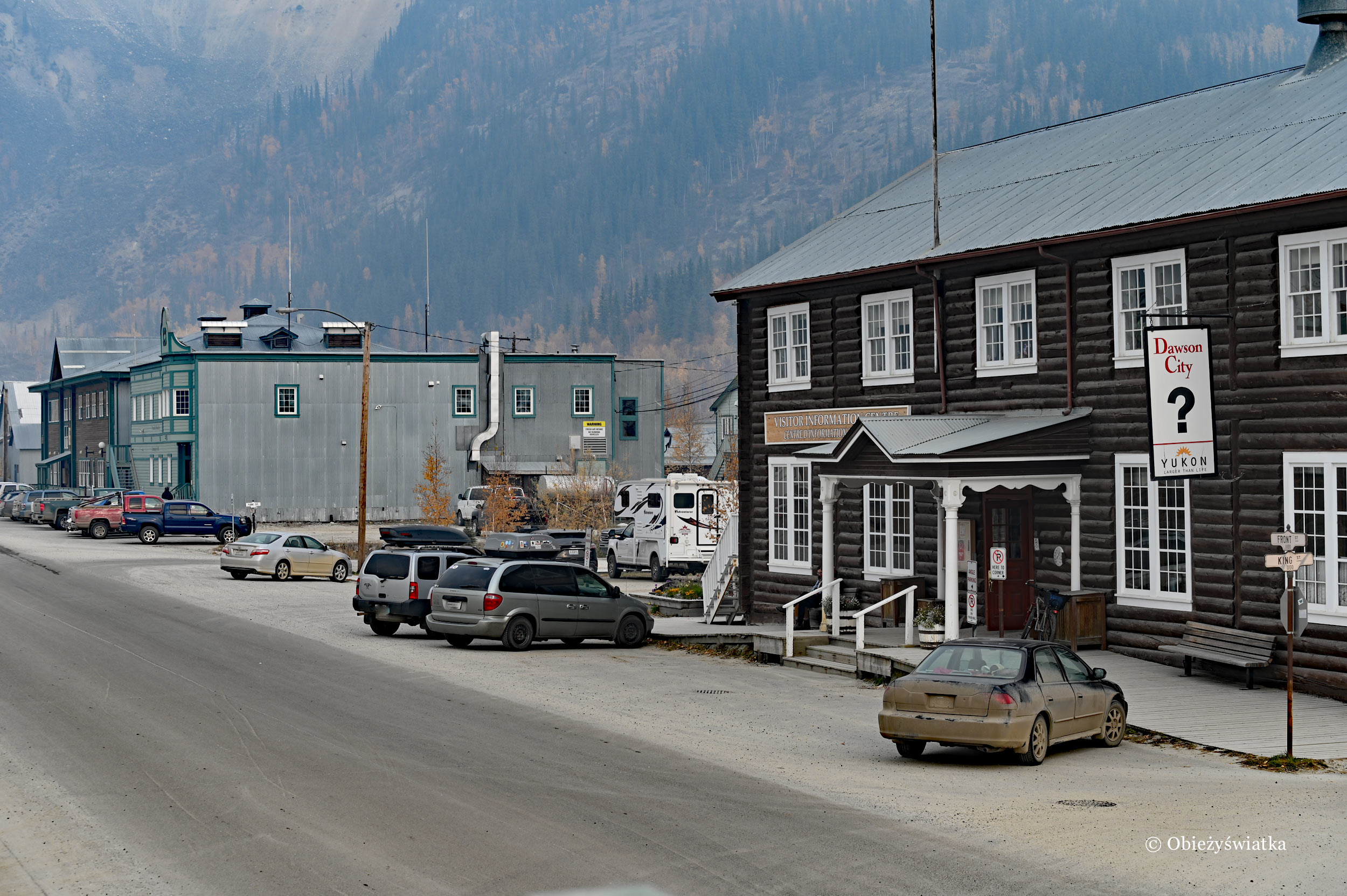 Główna ulica Dawson City, Yukon, Kanada