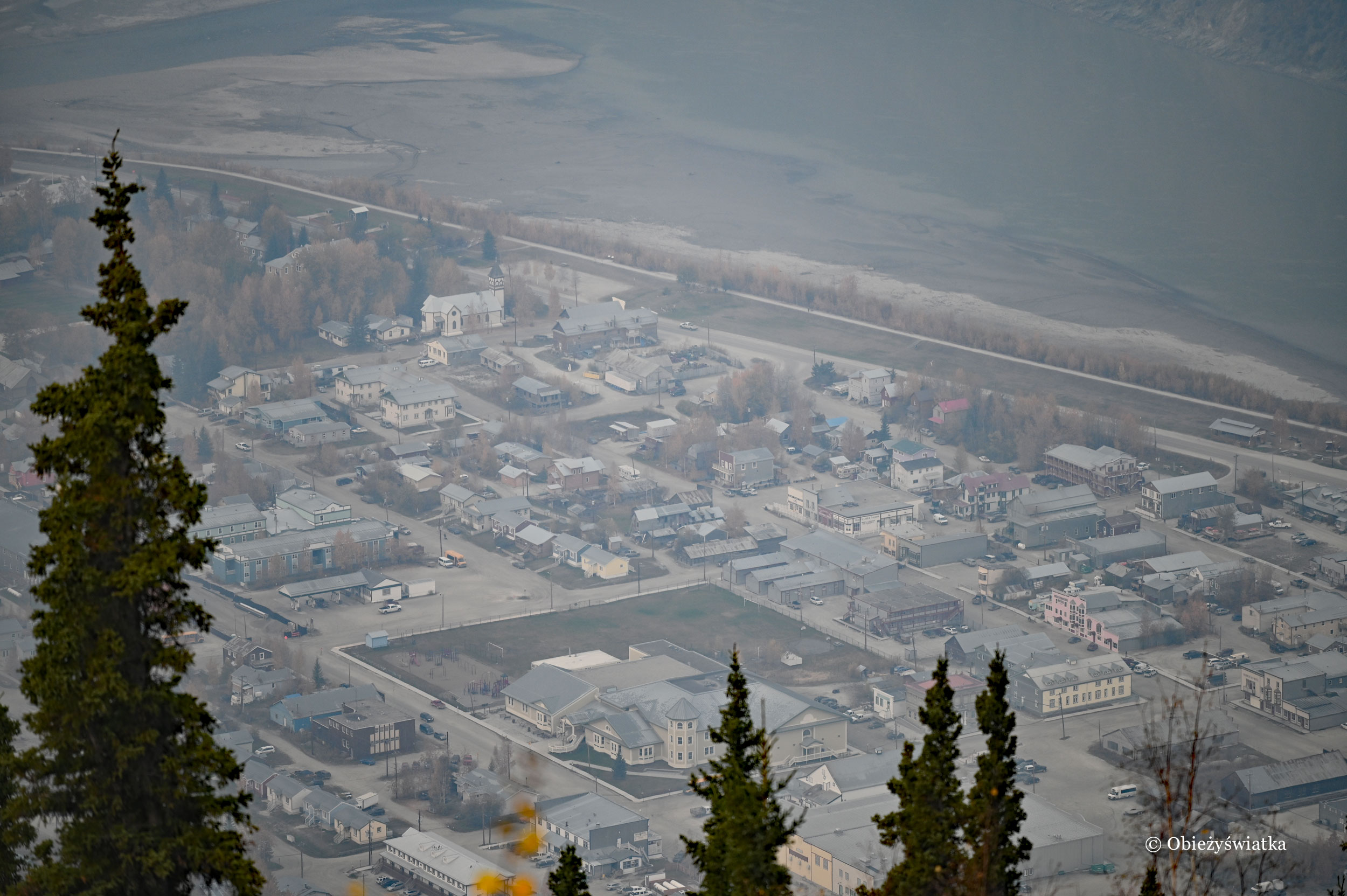 Dawson City z góry