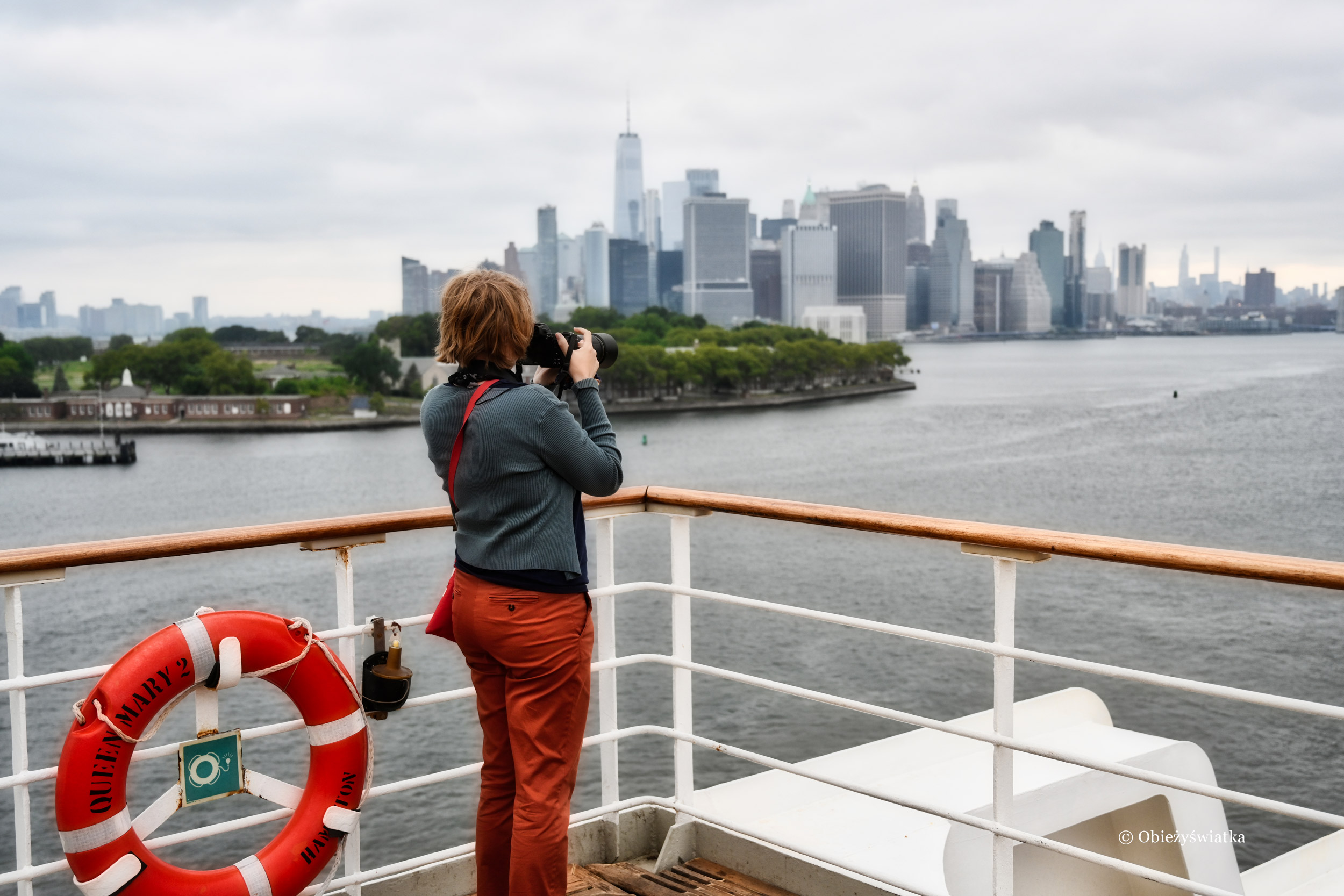 Nowy Jork z pokładu Queen Mary 2