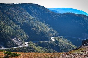 Kręty Cabot Trail, Cape Breton Island, Nowa Szkocja, Kanada