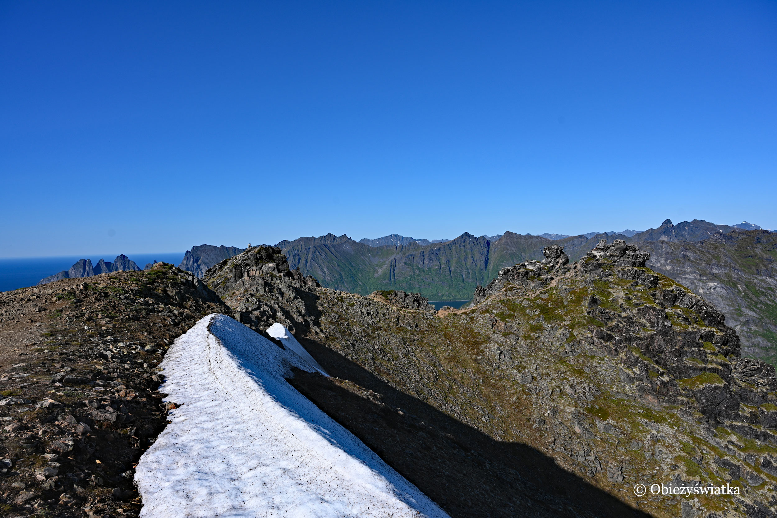 Szczyty gór, Senja, Norwegia