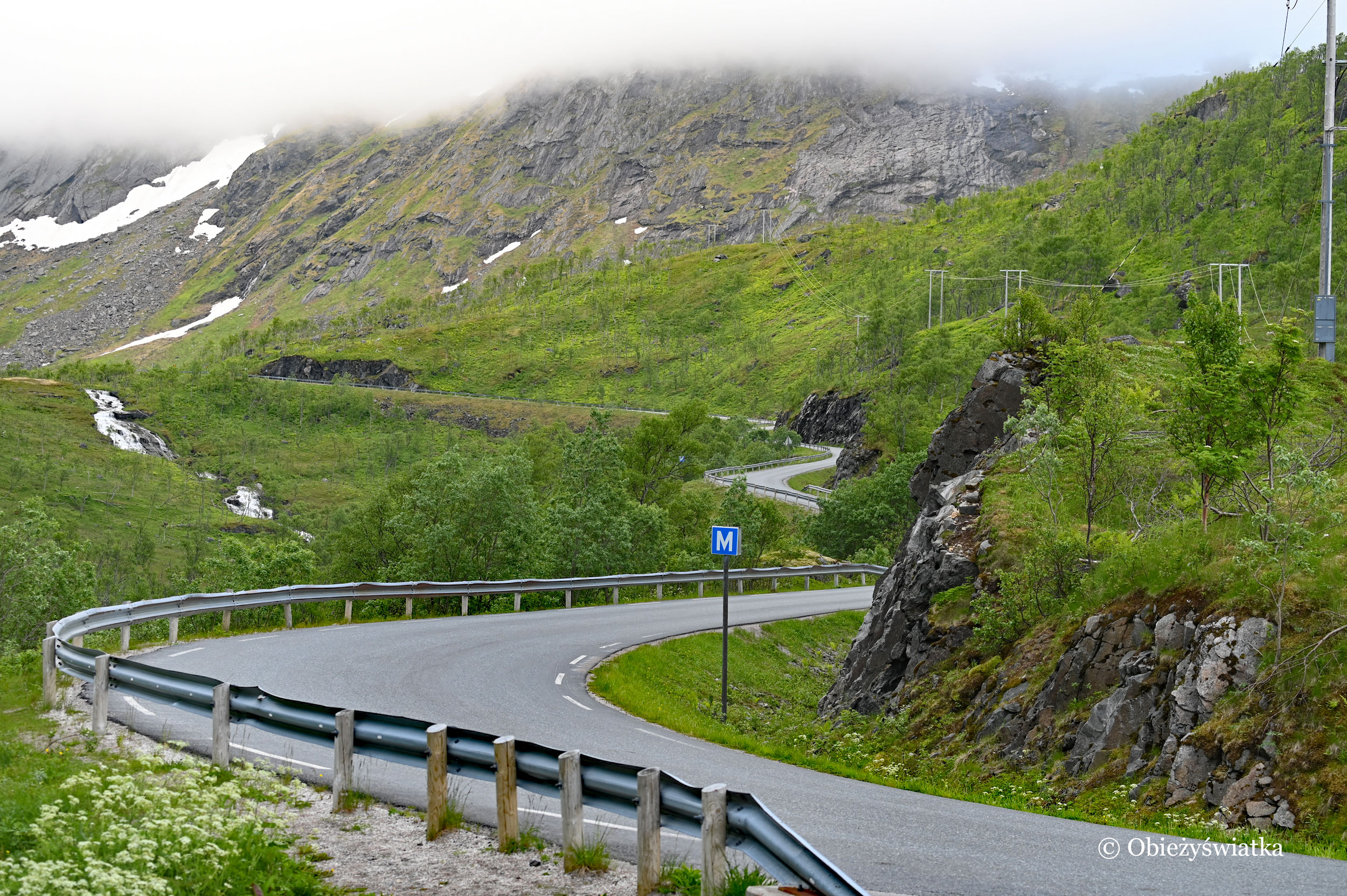 W drodze przez wyspę Senja, Norwegia