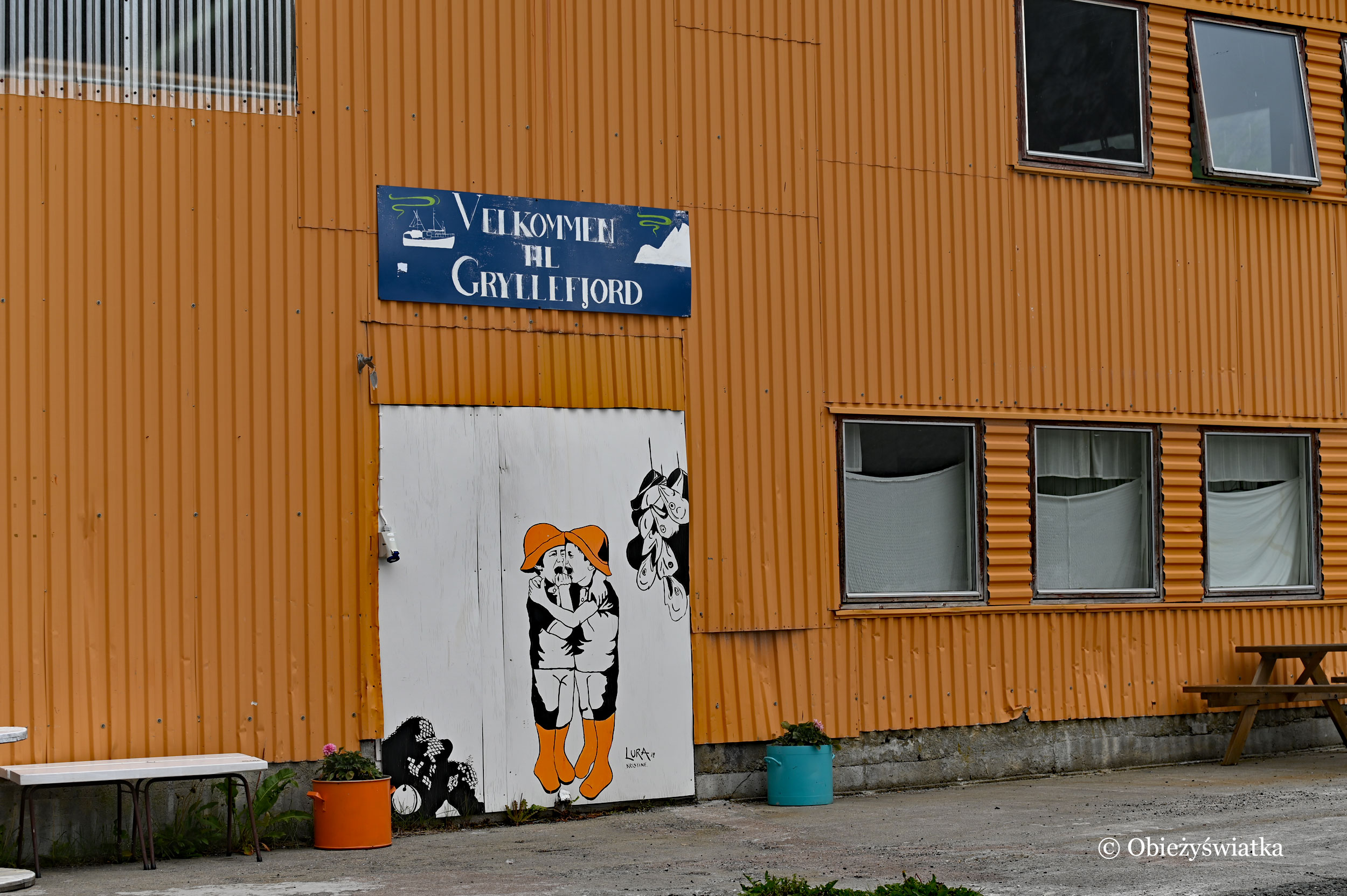Street Art autorstwa Kristine Lury, Senja, Norwegia