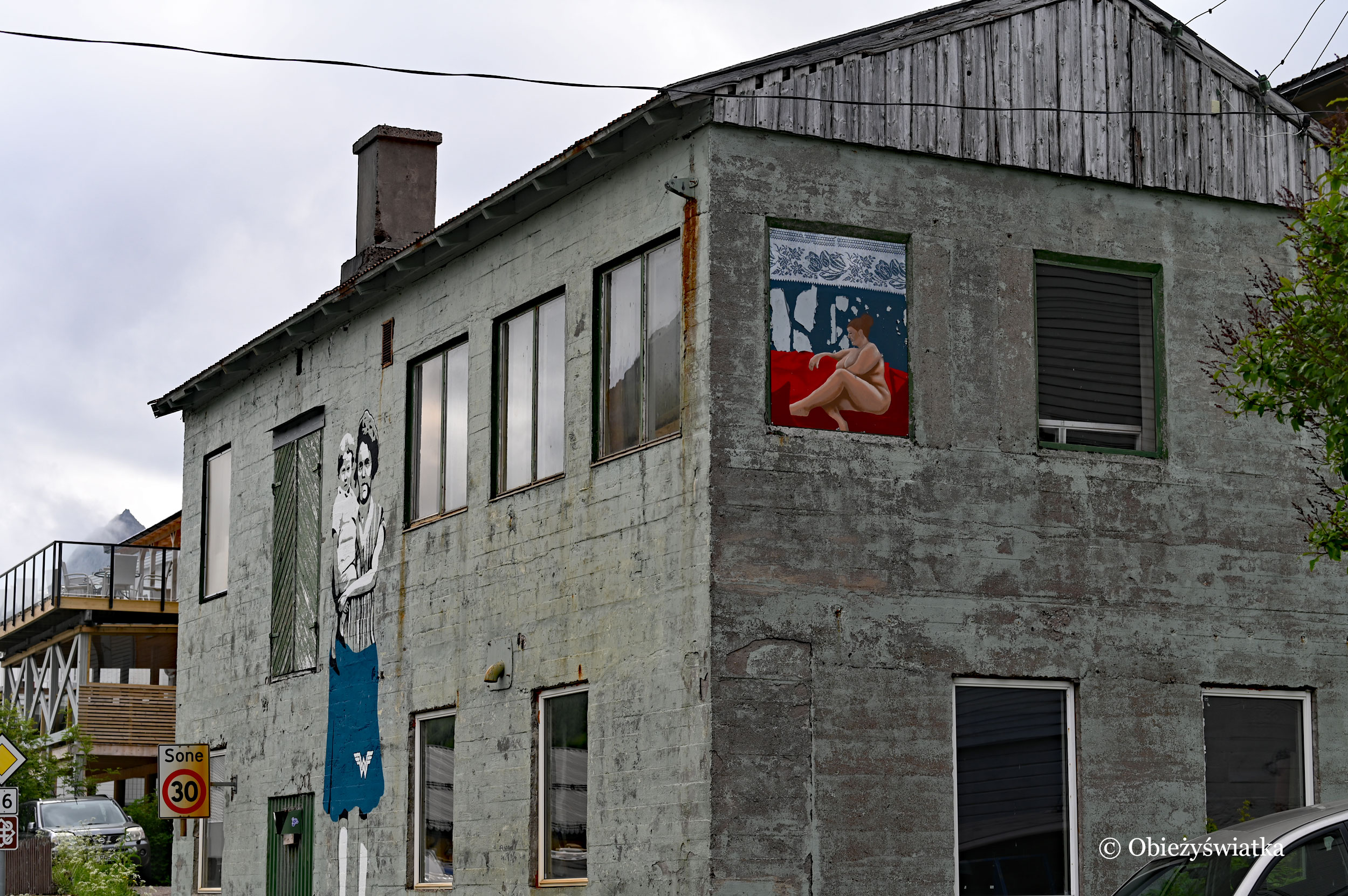 Street Art autorstwa Kristine Lury, Senja, Norwegia
