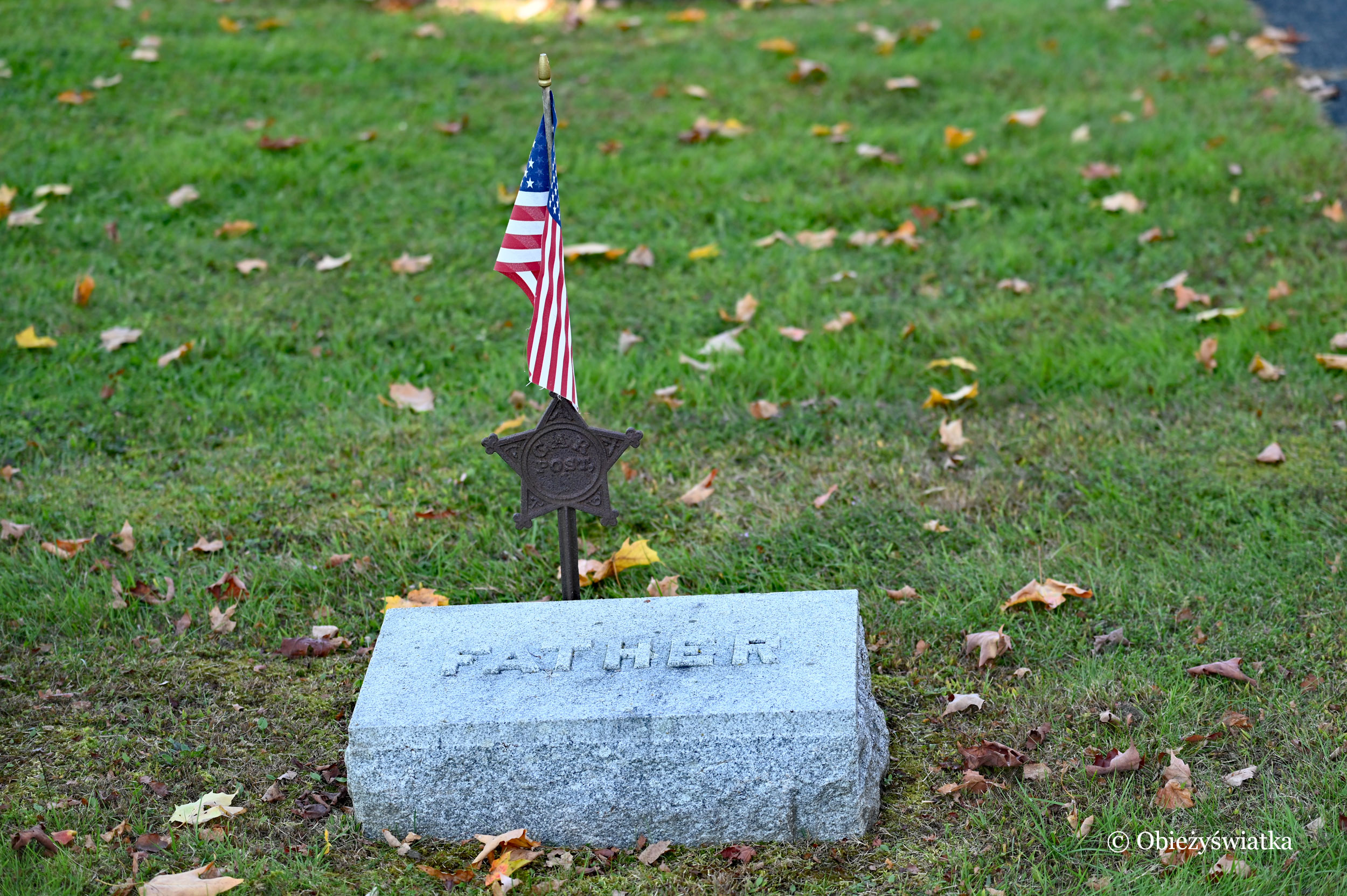 Cmentarz w miejscowości Derby Line, Vermont, USA