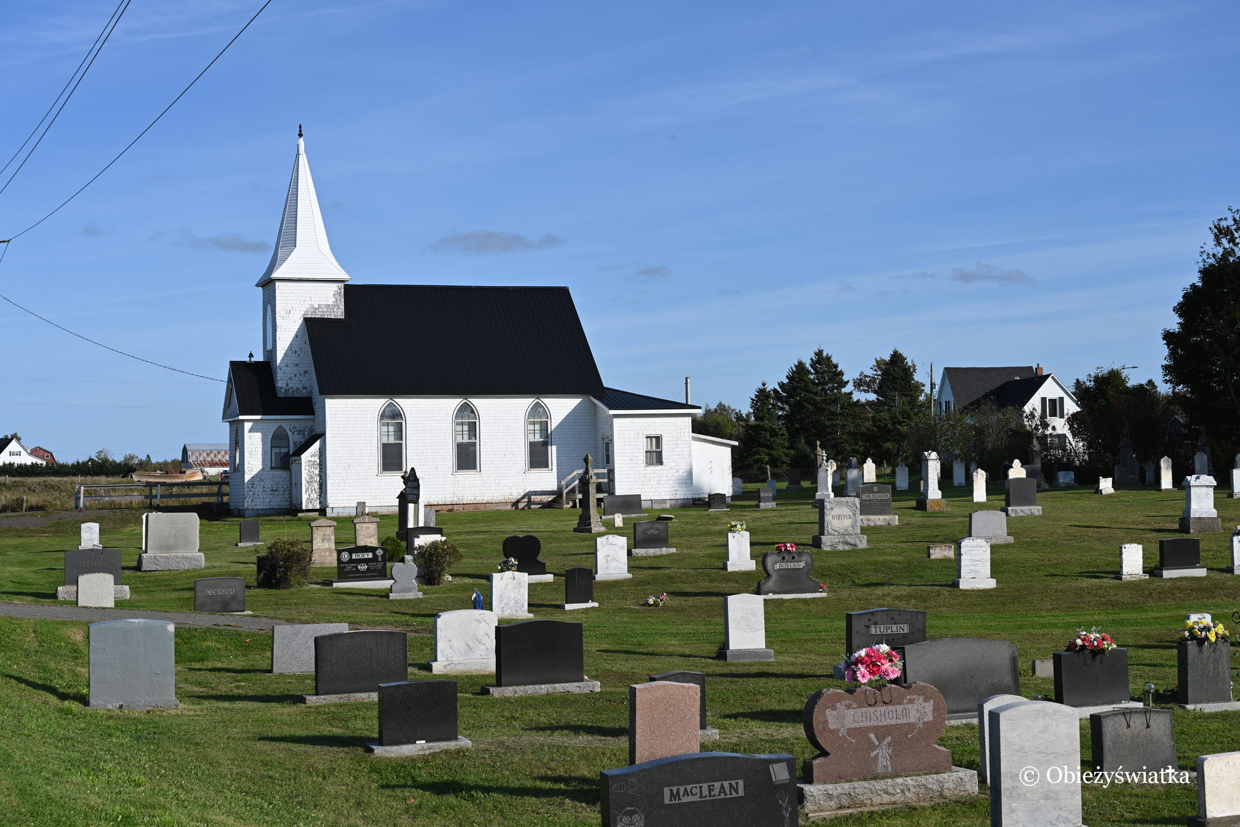 Wiejski cmentarz na Wyspie Księcia Edwarda, Kanada