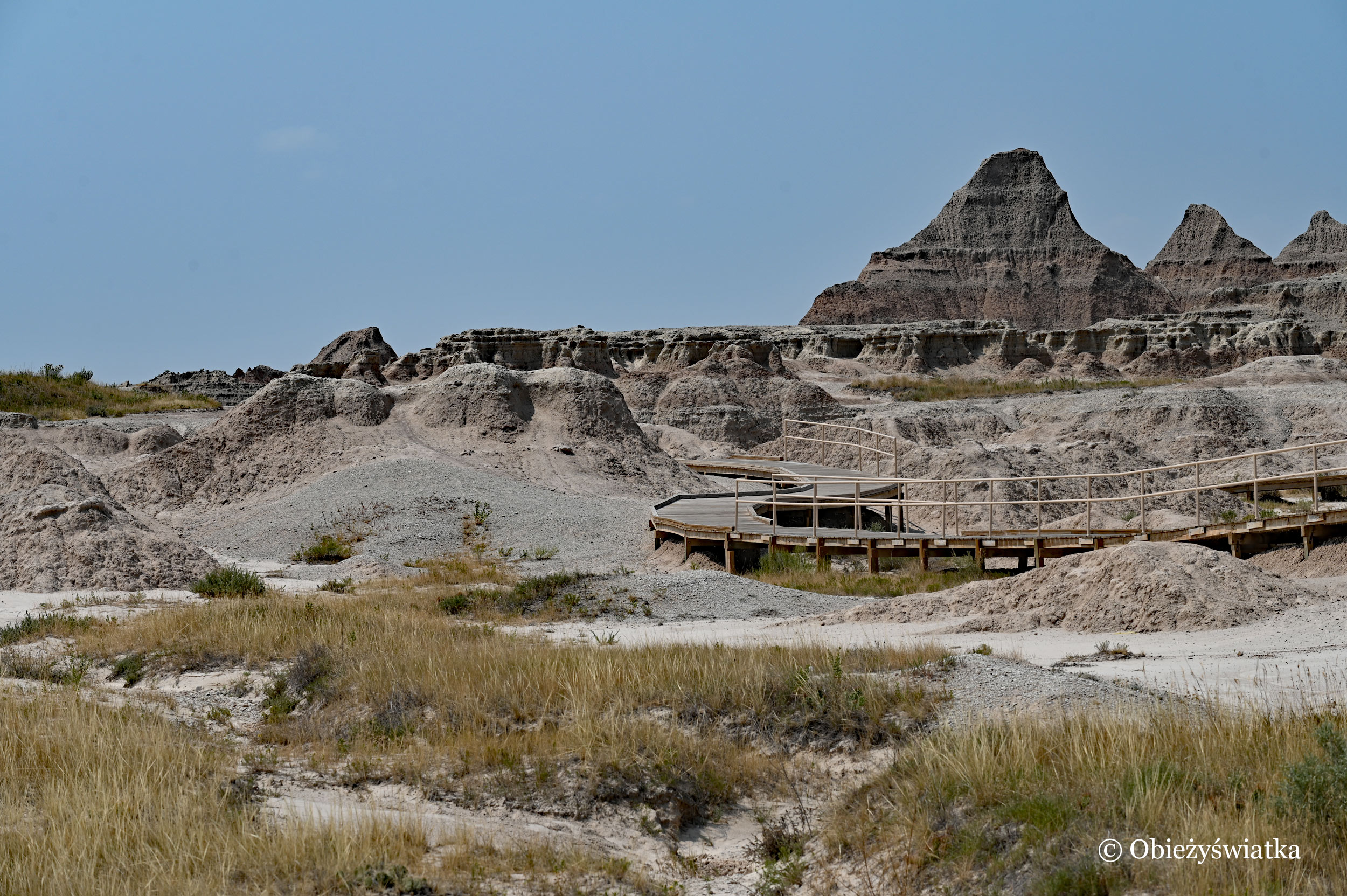 Formacje skalne w Parku Narodowym Badlans, South Dakota, USA