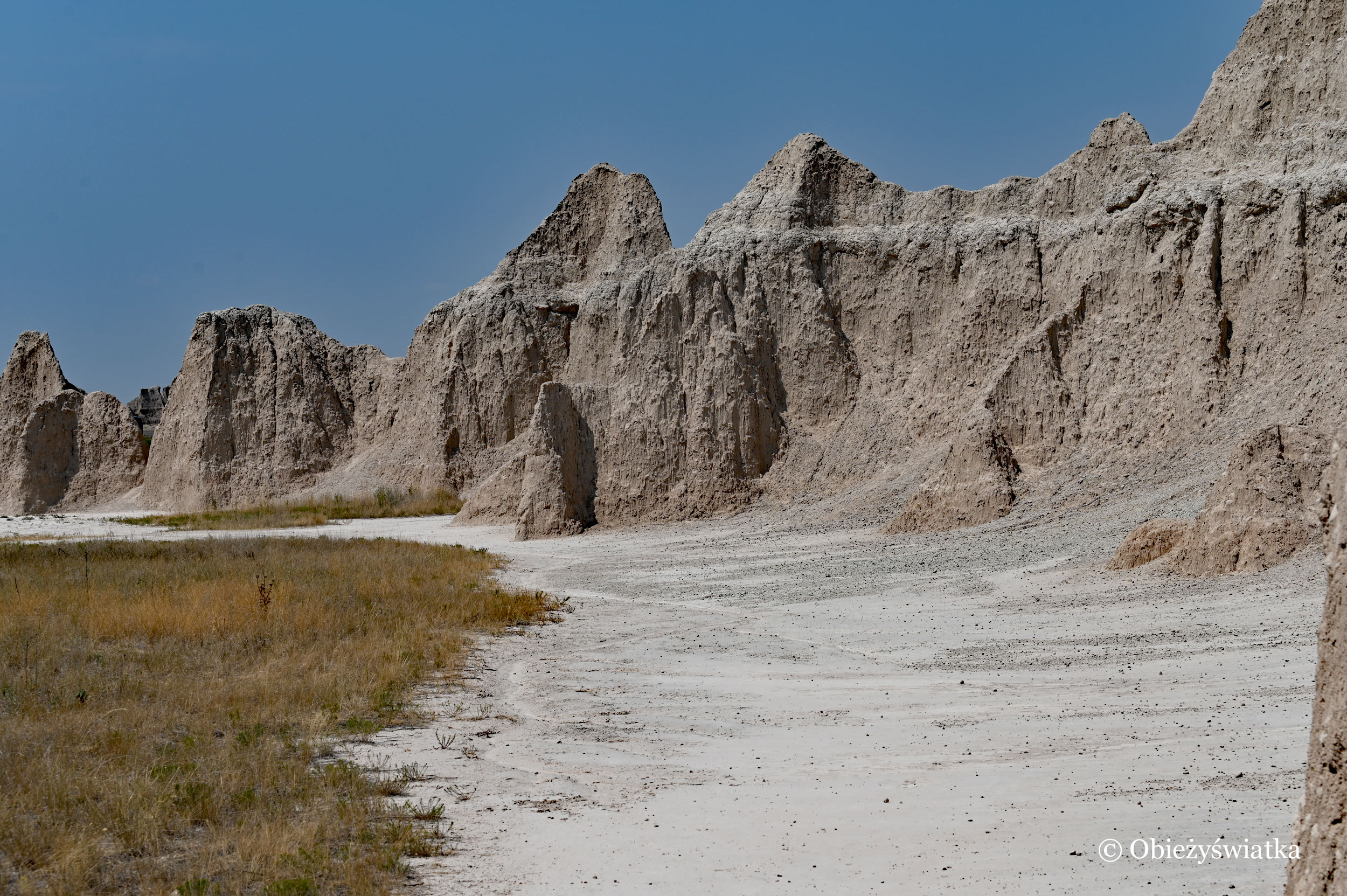 Formacje skalne w Parku Narodowym Badlans, South Dakota, USA